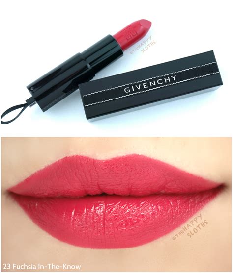 givenchy fuchsia in the know review|Givenchy Rouge Interdit Satin Lipstick .